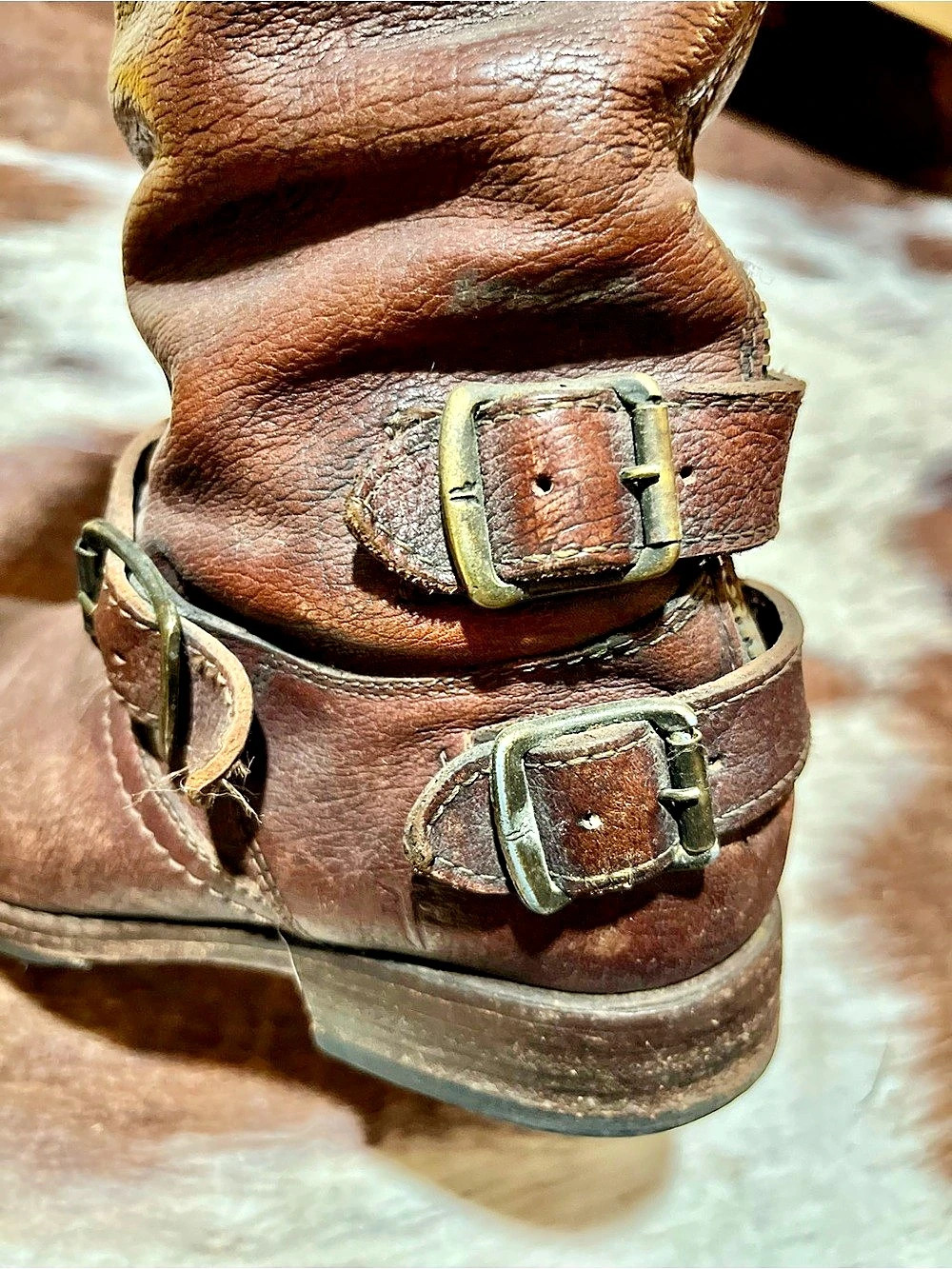 Frye Vintage riding Harness Boots Brown US 8-gorgeous!